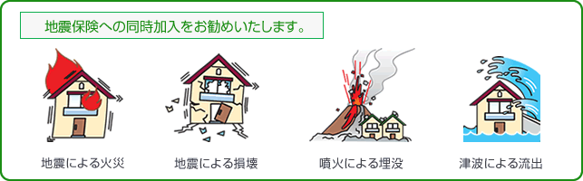 地震保険への同時加入をお勧めいたします。